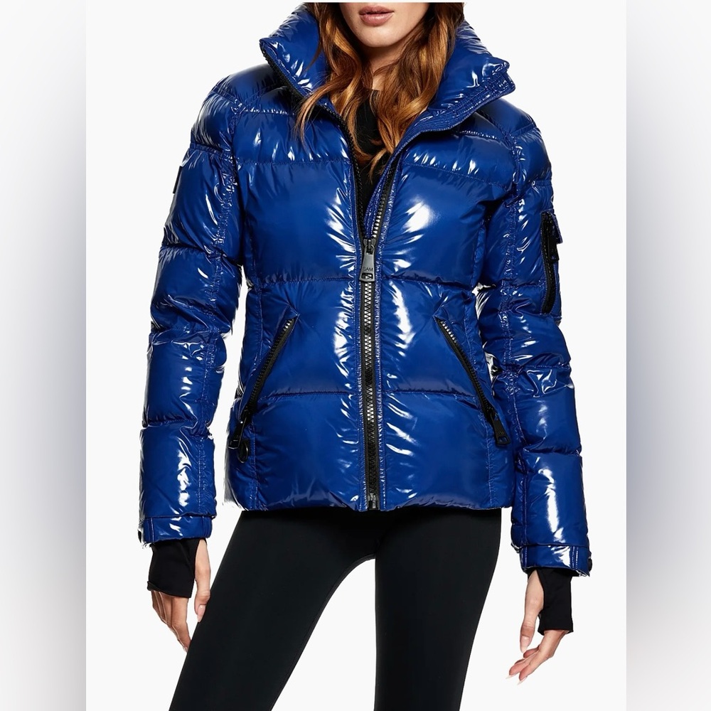 SAM. New York Shiny Blue Puffer Jacket